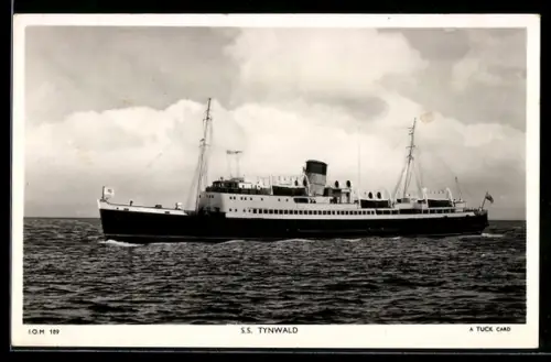 AK Britisches Passagierschiff S.S. Tynwald in Seitenansicht