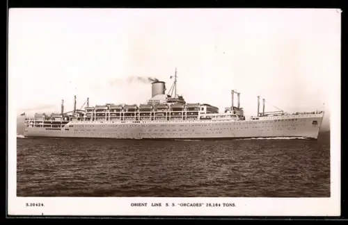 AK Passagierschiff S.S. Orcades der Orient Line in Fahrt