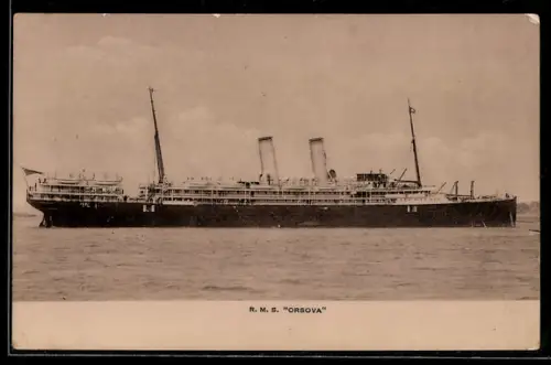 AK Passagierschiff R.M.S. Orsova in Seitenansicht
