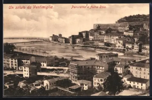 AK Ventimiglia, Panorama e fiume Roia