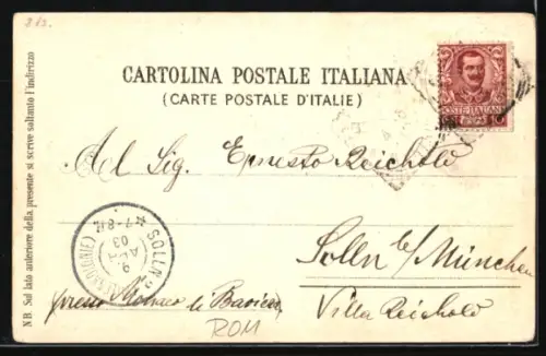 Lithographie Roma, Catacombes de St Calliste, Via Appia