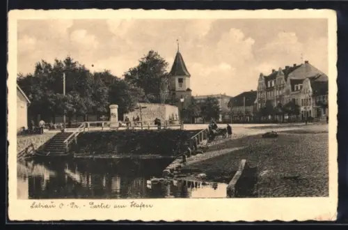 AK Labiau /O.-Pr., Partie am Hafen