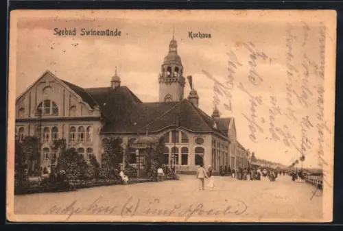 AK Swinemünde, Blick auf das Kurhaus