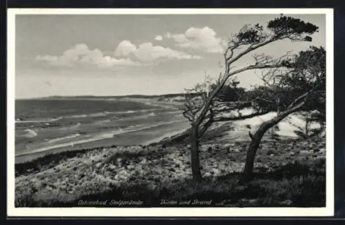 AK Stolpmünde, Ostseebad, Dünen und Strand