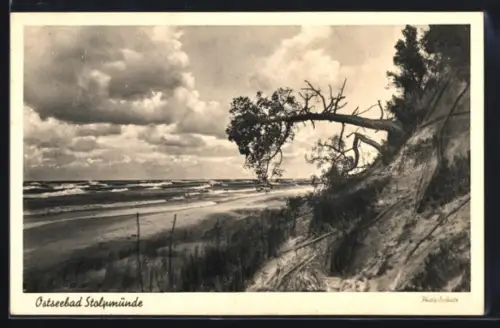 AK Stolpmünde, Ostseebad, Strandpartie
