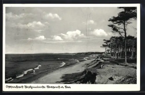AK Stolpmünde, Ostseebad, Strand und See