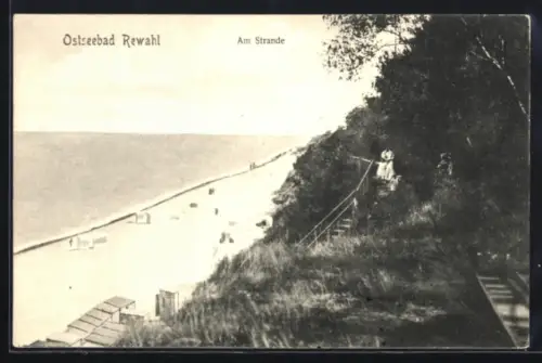 AK Rewahl, Ostseebad, Am Strande