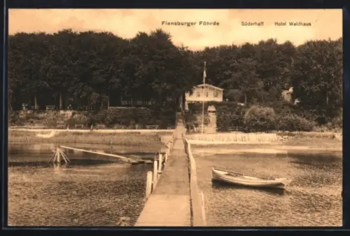 AK Süderhaff /Flensburger Föhrde, Hotel Waldhaus