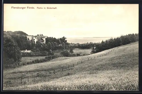 AK Süderhaff /Flensburger Föhrde, Umgebung des Ortes