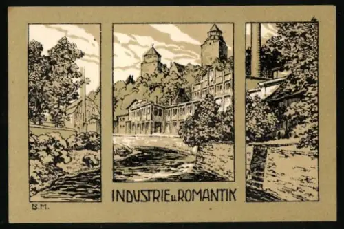 Notgeld Eilenburg 1921, 50 Pfennig, Industrie und Romantik, Burgenansicht