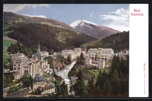 AK Bad Gastein, Totale aus der Luft gesehen