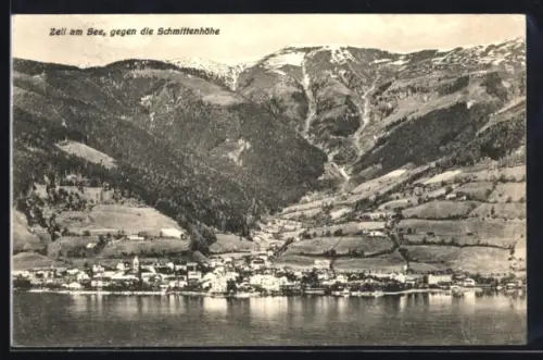 AK Zell am See, Gesamtansicht gegen Schmittenhöhe