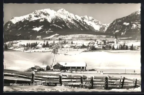 AK Mariapfarr /Salzburg, Winteransicht gegen Granitzl