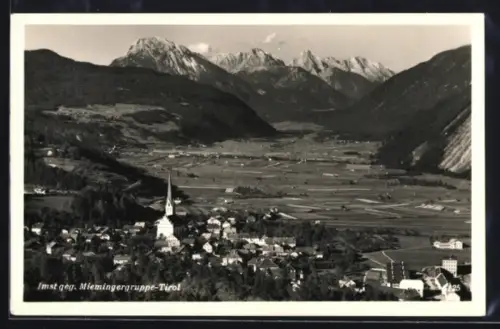 AK Imst /Tirol, Totalansicht gegen Miemingergruppe