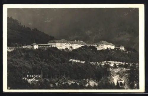 AK Hochzirl, Blick zur Heilanstalt