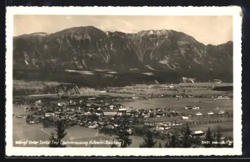 AK Wörgl /Unter-Inntal, Gesamtansicht aus der Vogelschau