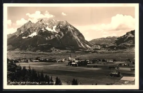 AK Irdning /Stmk., Teilansicht mit Grimming