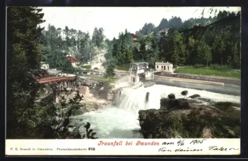 AK Gmunden, Sicht auf den Traunfall