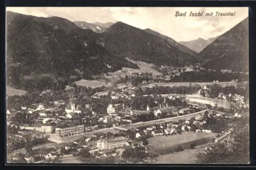 AK Bad Ischl, Teilansicht mit Trauntal