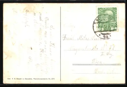 AK Bad Ischl, Ruderboot auf dem Nussensee