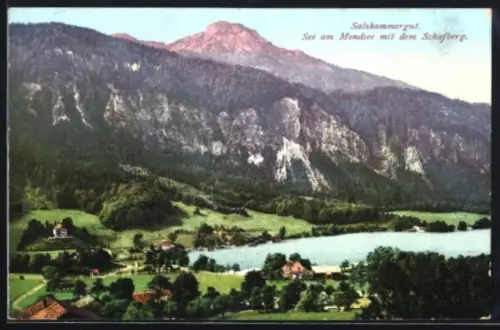 AK Schafberg, Salzkammergut, See am Mondsee
