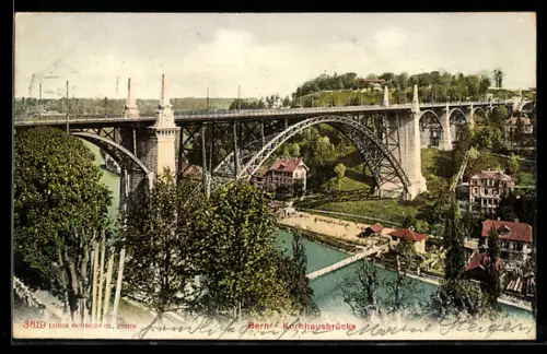 AK Bern, Ansicht der Kornhausbrücke