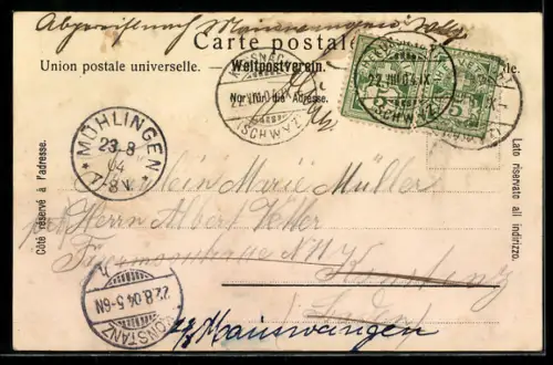 AK Rigi-Kulm, Hotel Rigi-Staffel an der Bergbahn