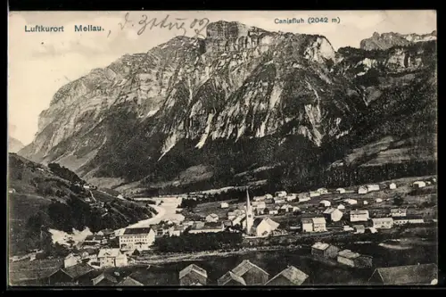 AK Mellau, Totalansicht mit Canisfluh