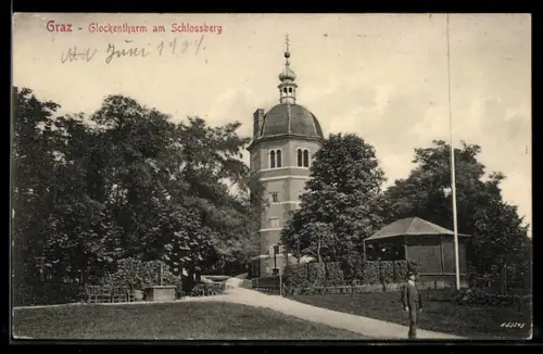 AK Graz, Glockenturm am Schlossberg