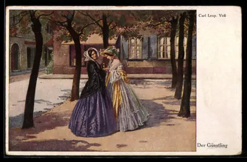 Künstler-AK Wohlgemuth & Lissner, Primus-Postkarte No. 3062, C. Voss: Der Günstling