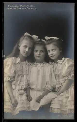 AK Prinzessin Margarethe, Anna und Alix von Sachsen
