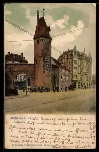 AK Mulhouse, Bollwerk, passants