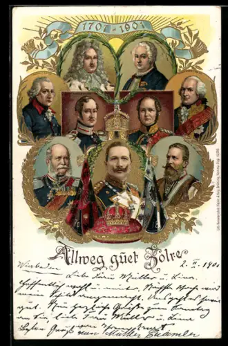 AK Friedrich Wilhelm III. von Preussen, 1701-1901