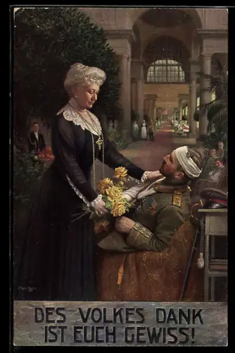 AK Des Volkes Dank ist Euch gewiss, Kaiserin Auguste