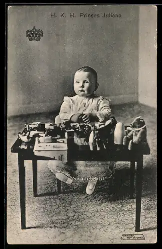 AK Prinzessin Juliana von den Niederlanden als Kleinkind