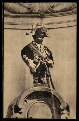 AK Bruxelles, Manneken-pis en tenue de Bourgmestre, Toilettenhumor