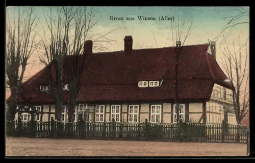 AK Winsen /Aller, Fachwerkhaus im Ort