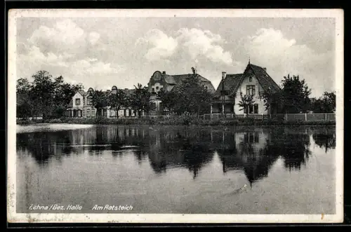 AK Zahna /Halle, Partie am Ratsteich