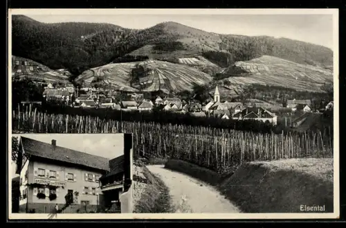 AK Eisental, Totalansicht, Gasthaus zum Sternen