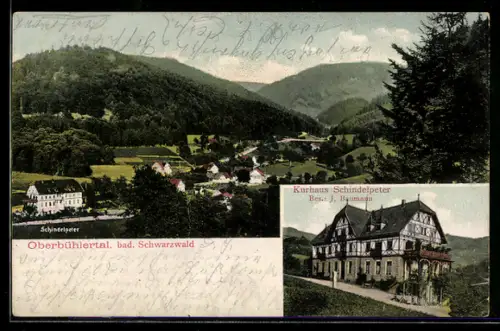 AK Oberbühlertal, Kurhaus und Hotel Schindelpeter