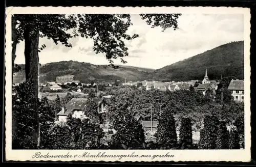 AK Bodenwerder, Blick vom Münchhausengarten aus