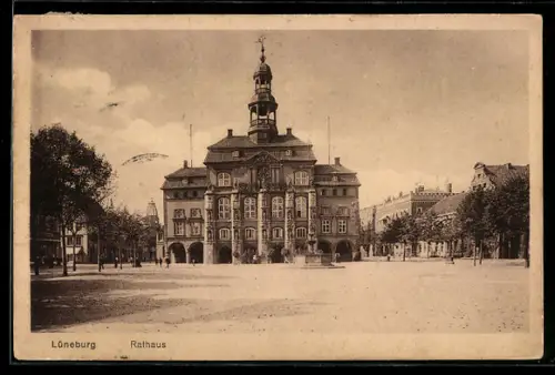AK Lüneburg, Blick zum Rathaus