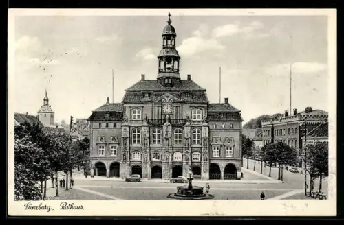 AK Lüneburg, Blick zum Rathaus