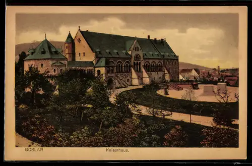 AK Goslar, Blick zum Kaiserhaus