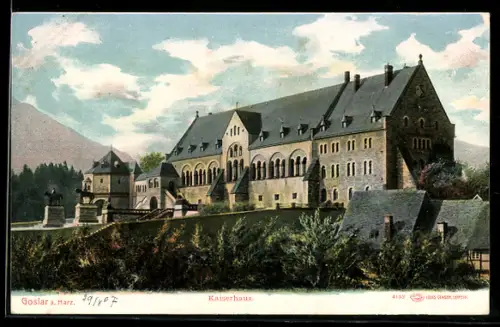 AK Goslar a. Harz, Blick zum Kaiserhaus