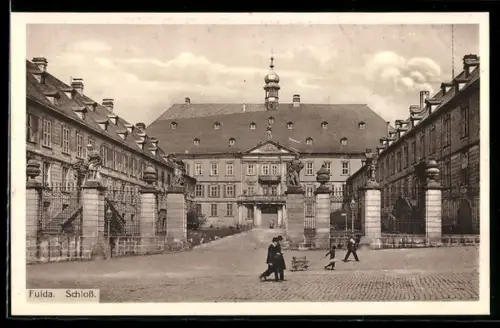 AK Fulda, Blick zum Schloss