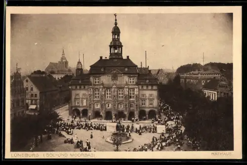AK Lüneburg, Blick zum Rathaus