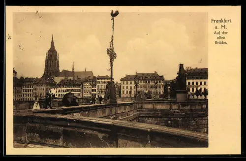 AK Frankfurt a. M., Auf der alten Brücke