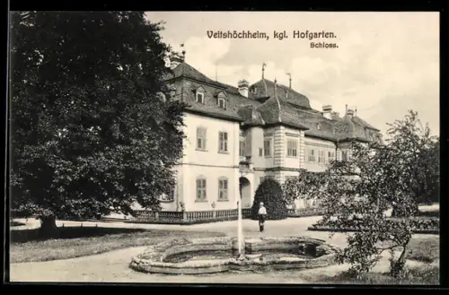 AK Veitshöchheim, Kgl. Hofgarten mit Schloss