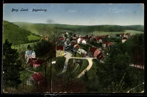 AK Beyenburg /Berg. Land, Ortsansicht aus der Vogelschau